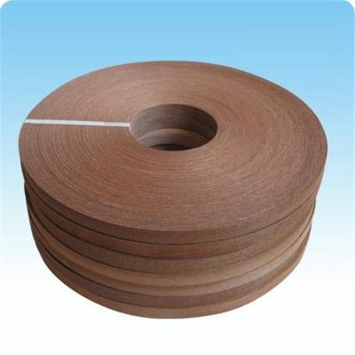 China Eco - Friendly Accessory Plastic Natural Wood Veneer Dark Furniture Edging for sale