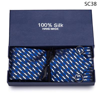 China Custom Logo Arrow Type Men's Tie In Gift Set Gift Set Team Necktie Business Formal Wear Wedding Tie Ties Mens Gift Box for sale