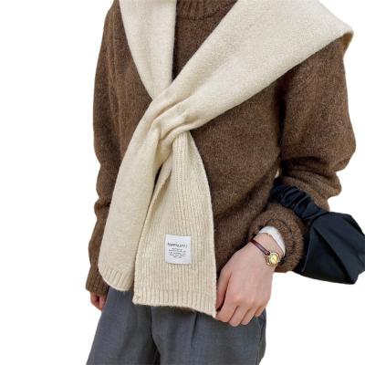 China Autumn and winter new fashion Japanese and Korean soft scarf shawl warm multi-color artistic women's wool neck scarf knitted custom for sale