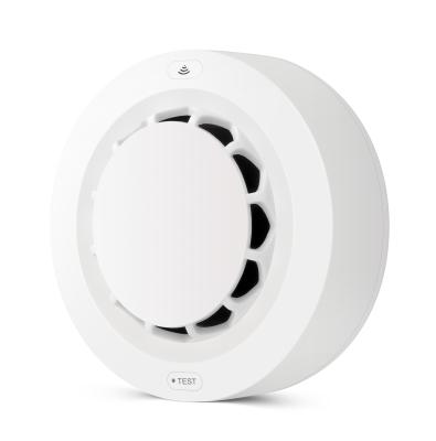 China Tuya WiFi Smoke Detector Alarm 90dB Battery APP 2021 Powered Smart Home Fire Radio Smoke Sensor WL-228WT for sale