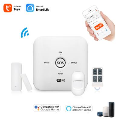 China Hot Sale Tuya WIFI+GSM Alarm Kit Smart System Door Window Open Remind Home Security Guard WL-JT-10GDT for sale