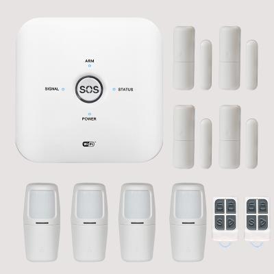 China 2021 NEW TUYA Smart Home Protection WIFI+GSM Alarm Security System with tuya IP Camera WL-JT-10GDT for sale