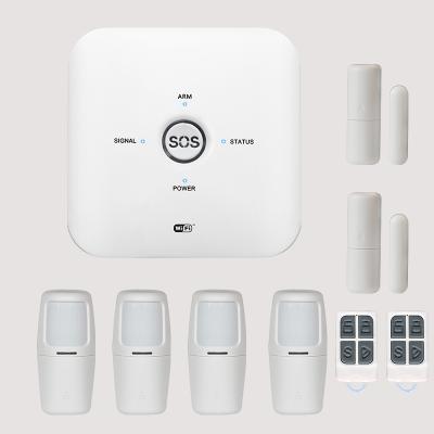 China Hot sale DIY home security alarm system installation tuya smart home alarm system GSM WIFI digoo IP camera tuya APP for sale