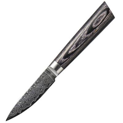 China 3.5 Inch Durable Skin Knife Japanese Damascus Steel Sharp Durable Slicing Kitchen Chef Cooking Knives With Handle k133 for sale