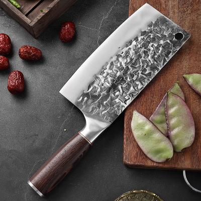 China Disposable Chinese Chef's Chai Dao Made Knife Forged Stainless Steel Kitchen Knife and Professional Chef's Knife with Pakkawood Handle for sale