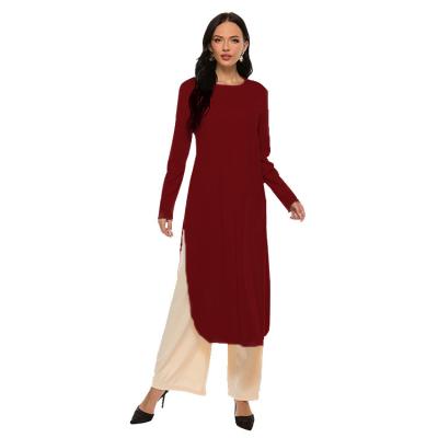 China Long Casual Modern Style Plus Size Women Office Wear Oversized Suits Modern Modest Islamic Casual Clothing for sale