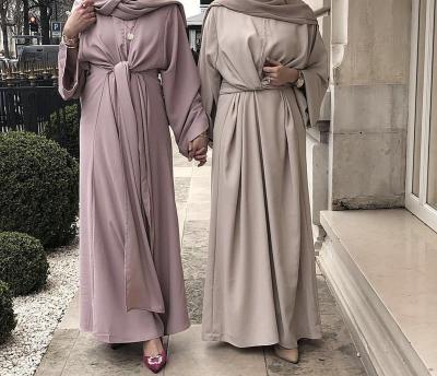 China Dubai Polyester Fashion Clothing Long Sleeve Kaftan Dresses Arabic Islamic Turkish Muslim Abaya Dress for sale