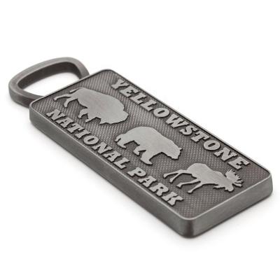 China Customized Viable Antique Magnetic Souvenir Bull Shape Alloy Bottle Openers for sale