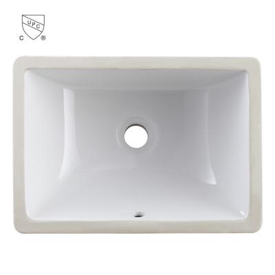 China Rectangular Shapeless And White Color Bowl Shape Porcelain Vessel Faucet Hole Basin Sink 1611 for sale