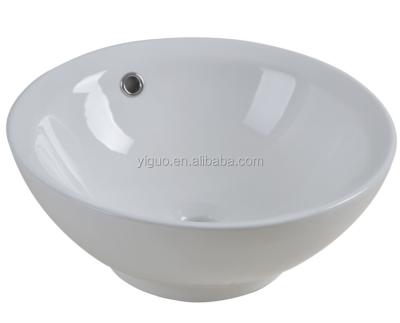 China Round Shape Bathroom Sink Porcelain Sink Modern Topmounted Ceramic Bowl cUPC Basin #YG102 for sale