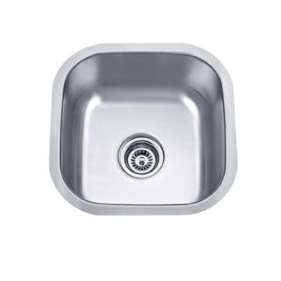 China Without Faucet Undermount Installation Type No Faucet Feature Single Bowl Style 304 Stainless Steel Sink for sale