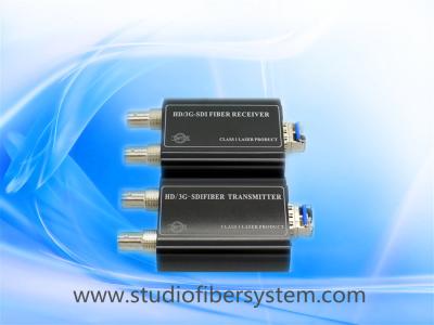 China sdi fiber optic transmitter and receiver for 1ch broadcast sdi  transmission over 1single mode fiber wthiout delay for sale