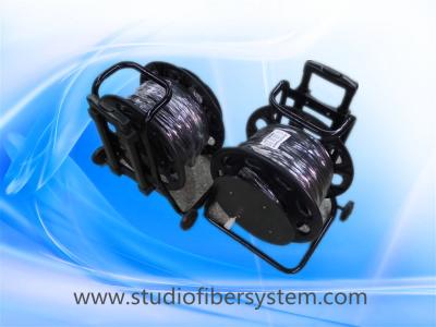 China 200meters 2-Channel Fiber Optic Cable Reel with ST Connectors for sale