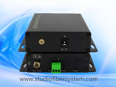 China 1CH balanced audio over fiber extenders with Phoenix connectors for remote broadcast/studio system for sale