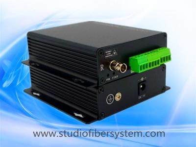 China 8CH analog audio fiber converter with Phoenix connectors for broadcast audio over SM fiber to 20~80KM for sale