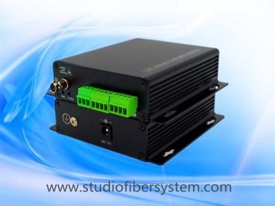 China 4CH balanced audio over fiber extenders with Phoenix connectors for remote broadcast/studio system for sale