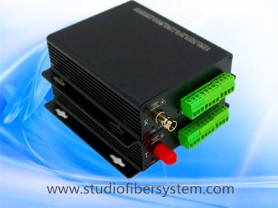 China 2CH stereo audio fiber converters with Phoenix interface for 2CH digitally encoded stereo audio to 10~120KM for sale