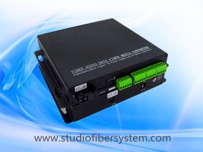 China 8CH stereo audio over fiber extenders with Phoenix interface for 8CH digitally encoded stereo audio to 10~120KM for sale