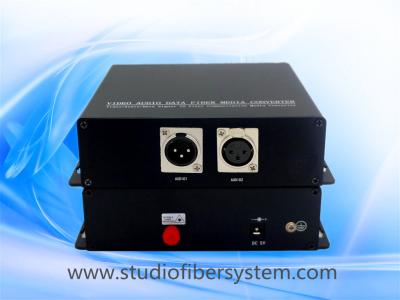 China 1CH BiDi AES EBU audio over 1 single mode fiber extender to 20~80KM for Professional AV application for sale