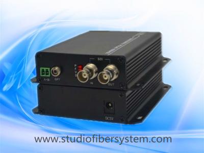 China 1port 3G/HD SDI to fiber optical converter with 1ch reverse RS485 for CCTV and broadcast system for sale