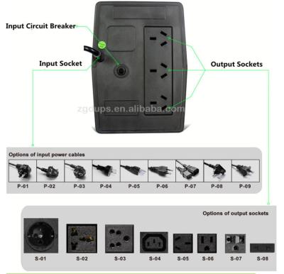 Cina La piccola linea di UPS 650va del router di 360W Wifi interattiva aumenta la sinusoide pura in vendita