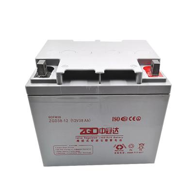 China recargable de plomo de 12V 38AH sube la batería solar 12kg del inversor de la batería en venta