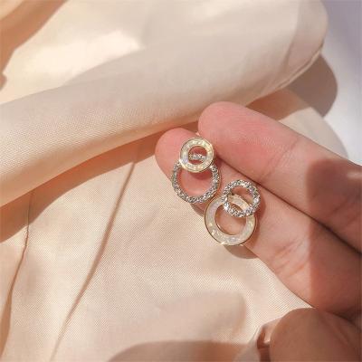 China TRENDY 1 Pair Women's Studs Set Hollow Asymmetrical Earrings Set Crystal Party Zircon Wedding Geometric Rhinestone Trendy Gift for sale