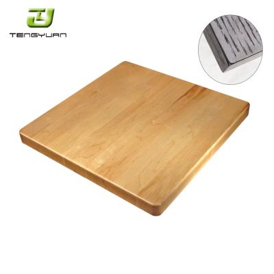 China Wholesale Square Extendable Table Top Rustic Wood Table Tops Restaurant Solid Wood Table Tops for sale