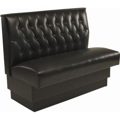 China Modern Black Color Soft Sofa Restaurant Booth Seating Used Restaurant Booths for sale