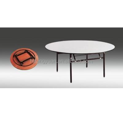 China High Quality Round Dining Table 5ft Extendable To Wedding Banquet Plastic Folding Table for sale