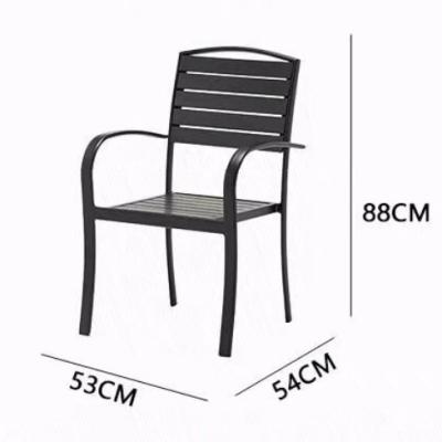 China Farm Iron Chairs Garden Silla Patio Park Furniture Steel Frame Outdoor Garden Chair for sale