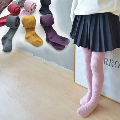 China Toddler Breathable Cable Knit Cotton Footed Seamless Tights Stocking Pant Pantyhose Girls Tights for sale