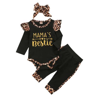 China Baby 3pcs Autumn Boutique Outfit Casual Toddler Girl Dress Up Set for sale