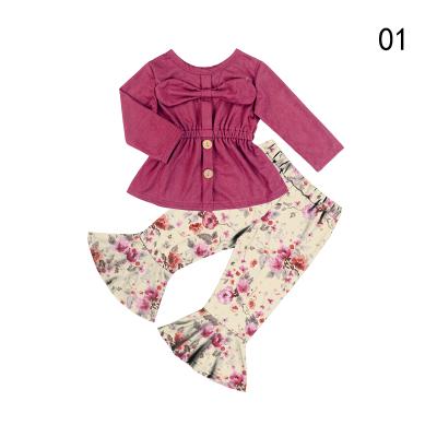 China Bell Bottom Casual Outfits Little Girl Autumn Clothing Toddler Girl Clothes for sale