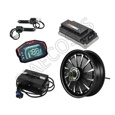 China SiAECOSYS QSMOTOR 12inch 3000W 48V 74kph electric scooter hub motor with EM100SP controller and kits for electric scooter for sale