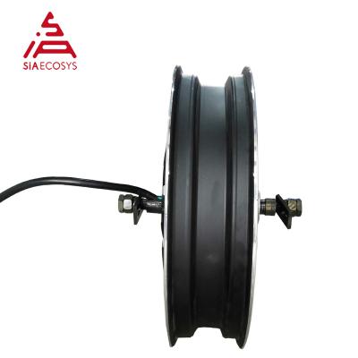 China QSMOTOR 16X3.5inch 3000W V1.2 72V 90kph Motorcycle Hub Motor Kits Electric Power Electric Train With Motor Controller for sale