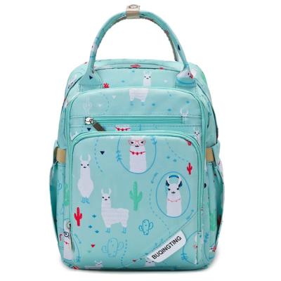 China Fashionable Multi-Function Custom Purpose Cartoon Diaper Bag Mother Baby Nappy Diaper Backpack for sale