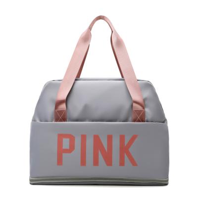 China Fashion Duffle Small Gym Sports Yoga Gam Duffel Bag Women Luxury Waterproof Pink Set for sale