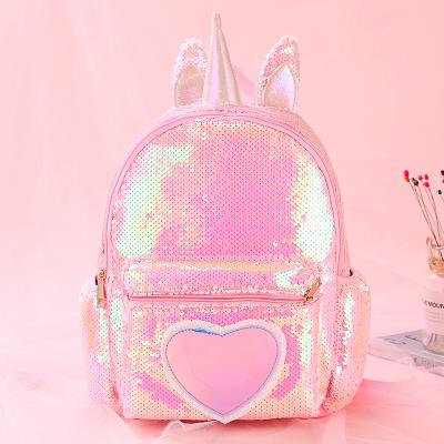 China Special magic babies backpack mini primary student does not bag school backpack sequin backpack for sale