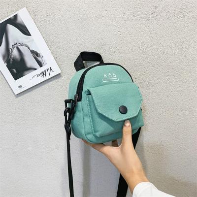 China Wholesale Simple Handled INS Mini Canvas Messenger Bag Cute Mobile Phone Bags Side Bags For Girls Shoulder for sale