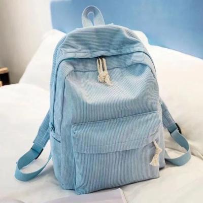 China Waterproof 2021 cheap female school backpacks for girls school bag striped backpack women for teenage girls backpack for kids for sale