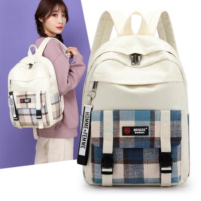 China Custom Yiwu 2021 College Students Fashion Bag Trend Bag Canvas Bag Custom Cute Backpack Waterproof Back To School Backpack for sale