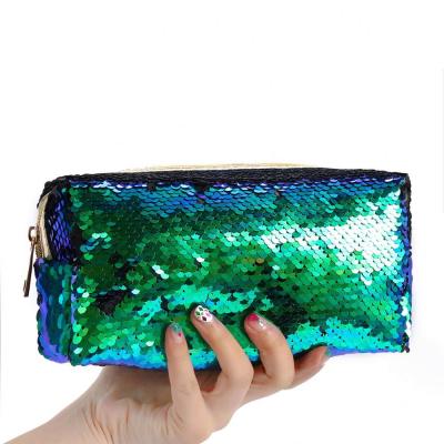 China Eco-friendly Clear Sequins Fashion Clear Ladies Clutch Zipper Zipper Bag New Women's Cosmetic Bag Coin Purse for sale