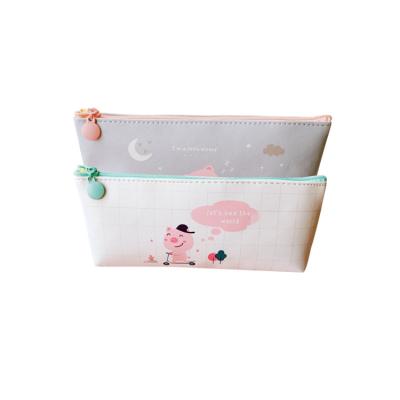 China Schools & Offices 2021 Hot Sales Japan Style Cute Kawaii School Kids Stationery Gift Supplies Custom Universal Pencil Case Leather Pen Pouch for sale