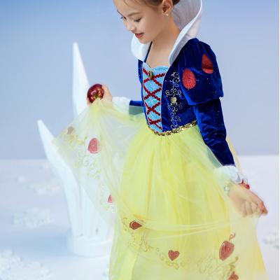 China Polyester Most Selling Goods Girls Snow White Princess Gown Christmas Princess Birthday Cosplay Disney Costume for sale