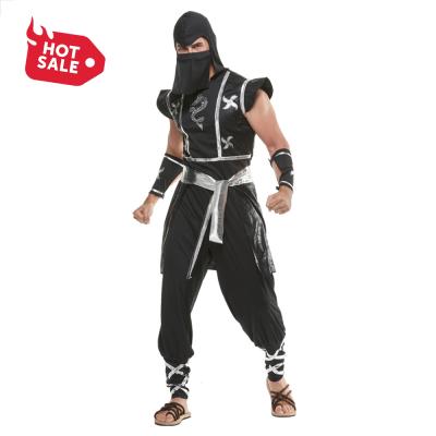 China Polyester ready to ship new design Ninja Warrior Black Costume Drama Halloween costume hot new style for sale