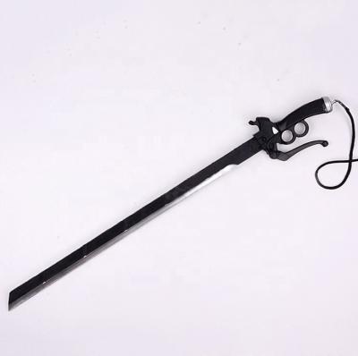 China 2020 Popular Weapen Toy Japanese Anime Attack on Titan Mikasa Black PU Foam Toy Cosplay Sword for sale