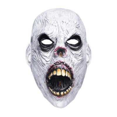 China White Skeleton Face Mask 2019 Creepy Horrific RTS New Design For Adult Unisex Halloween Carnival Latex Party Mask for sale