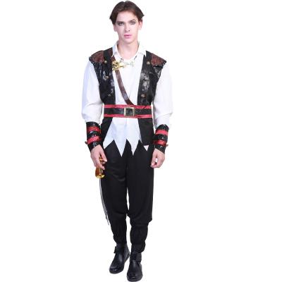 China Hot Selling Polyester TV and Movie Costumes for Adult Pirate Costume Halloween Men Carnival Fancy Dress Cosplay Wholesale for sale