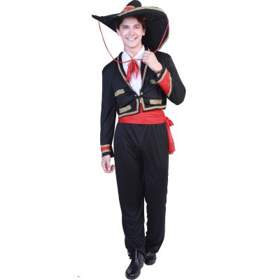 China New Designed POLYESTER Mens Cowboy Halloween Costume Adult Mexican Man Cosplay Fancy Costumes For Carnival Party for sale